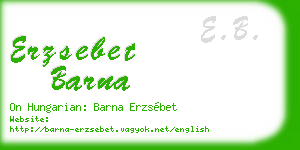 erzsebet barna business card